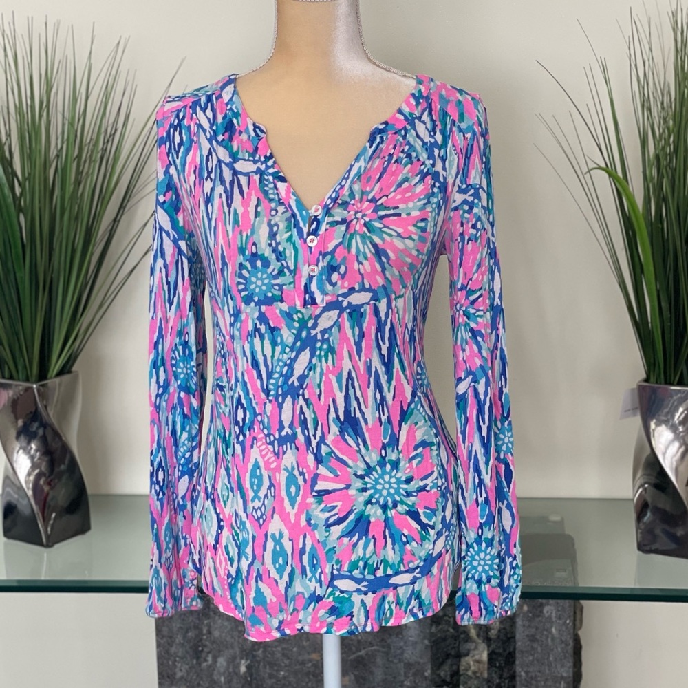 Lilly Pulitzer Lilias Long Sleeve Top S